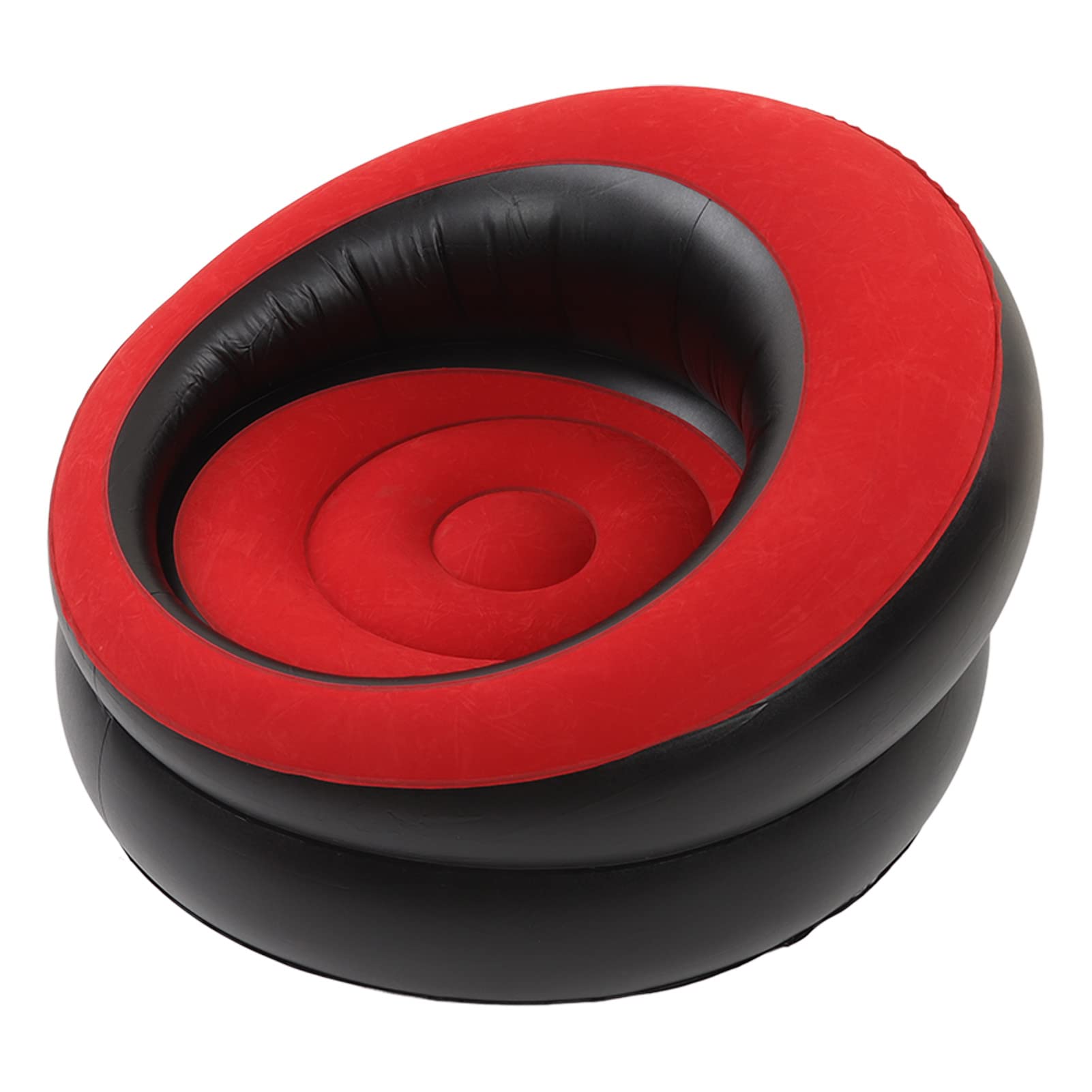 Diydeg Inflatable Chair, Ergonomic Blow Up Couch Air Lazy Sofa Fast Inflation And Leakage , Flocking Surface Inflatable Lounge C